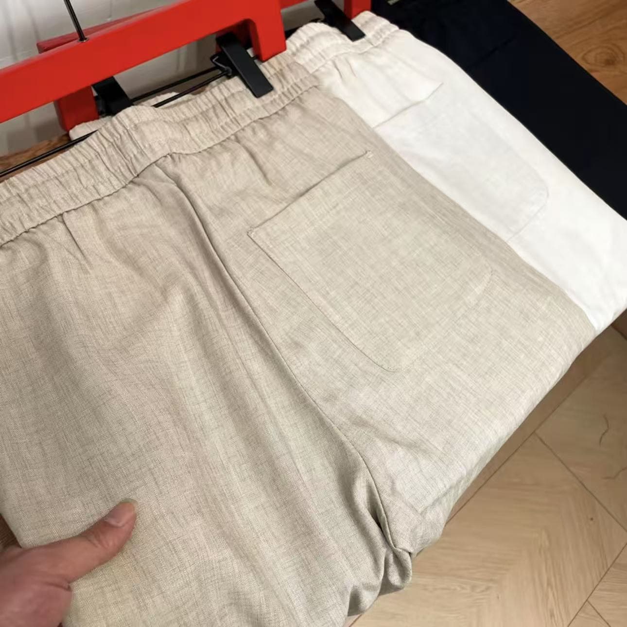 King Acetate Tencel Linen Summer Versatile Breathable Drape Loose Men's Casual Pants Light Luxury High-End Casual Pants