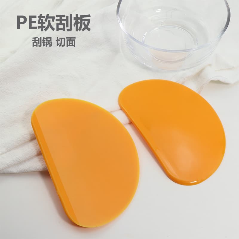 Cross-border Multi-function Dough Cutter Food-grade Dough Knife Semi-circle Orange Baking Tool Scraper Plastic Spatula