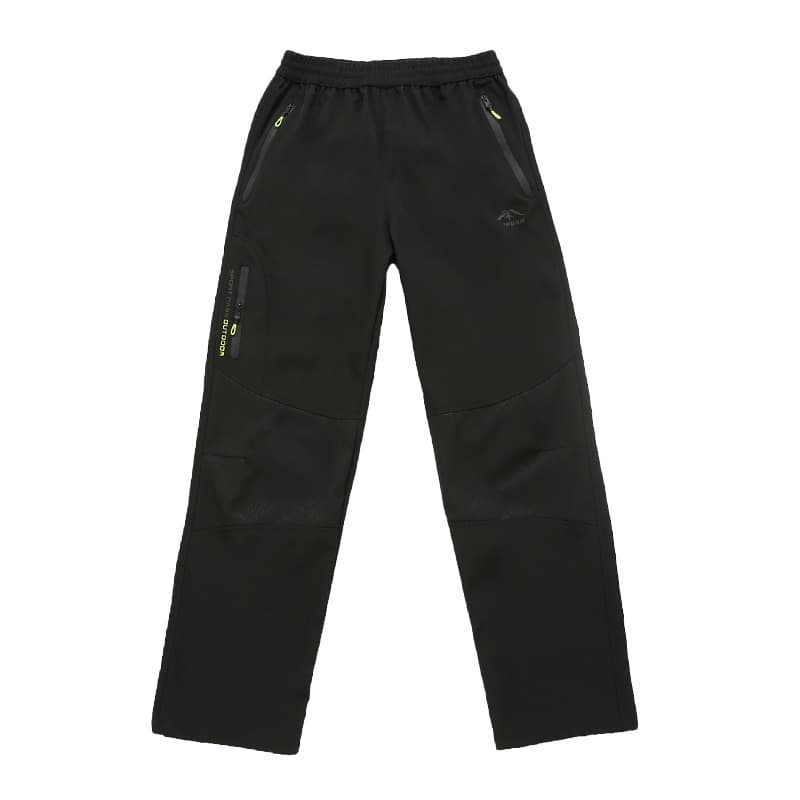 Boys' Softshell Pants for Outdoor Sports, Fleece-Lined Winter Trousers for Kids, Loose Fit Youth Hiking Pants