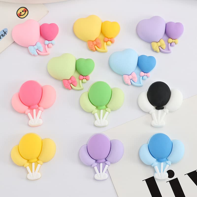 Cartoon 3D Balloon Heart Soft Gel Phone Case Sticker, Phone Case Decoration, Birth Certificate Fridge Magnet Accessories