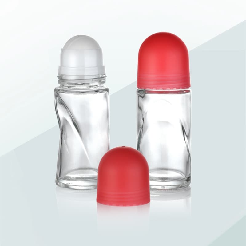 Supply 50ml Clear Glass Roller Ball Bottle Liquid Applicator Bottle for Deodorant, Mosquito Repellent, Liquid Perfume, Beauty Essence Refill Bottle
