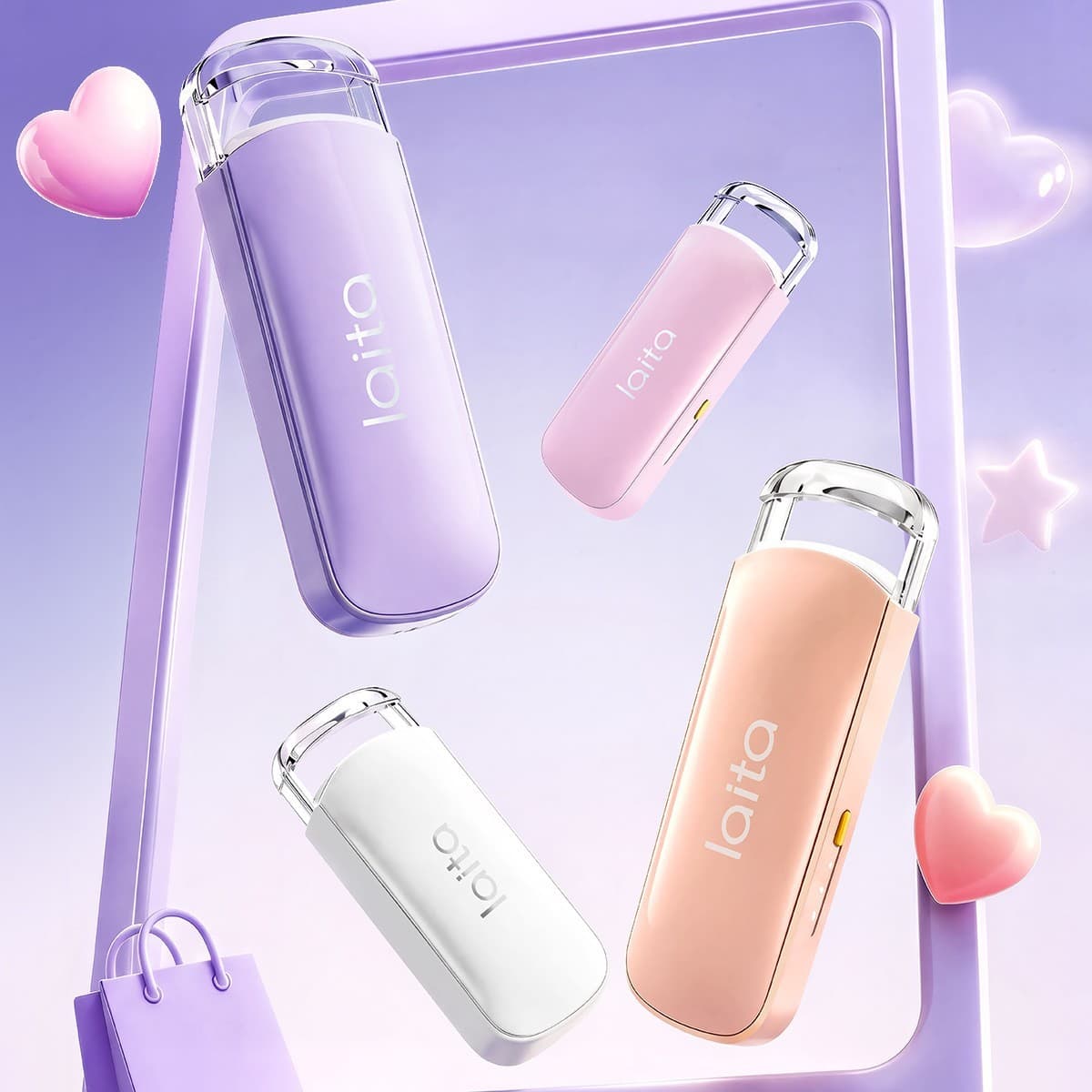Electrically heated eyelash curler does not damage eyelashes, suitable for novices, long-lasting styling, rechargeable constant temperature electric eyelash curler