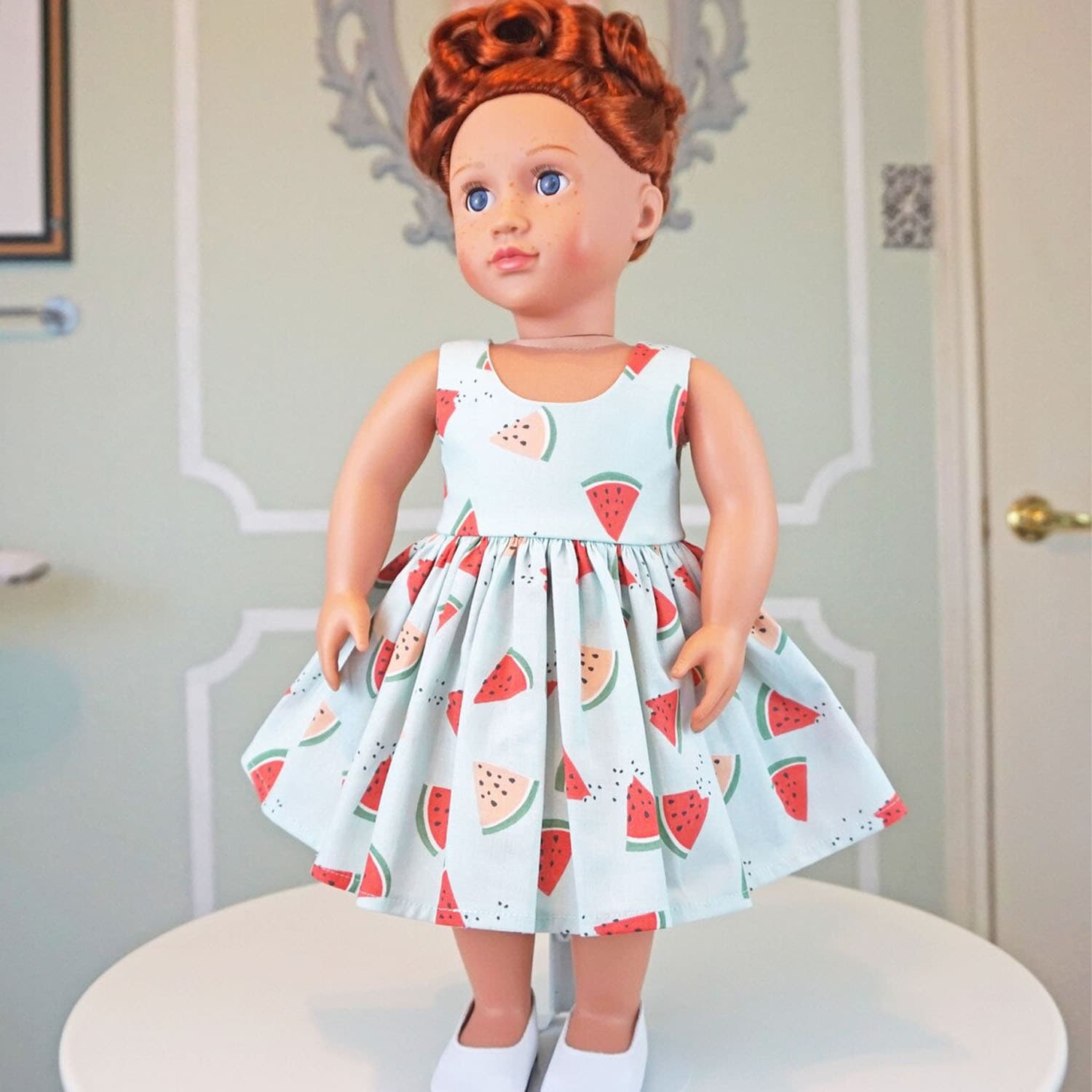 Amazon Cross-Border 18-Inch American Doll Clothing Spring and Summer Dress Doll Clothes Summer Fresh Doll Dress