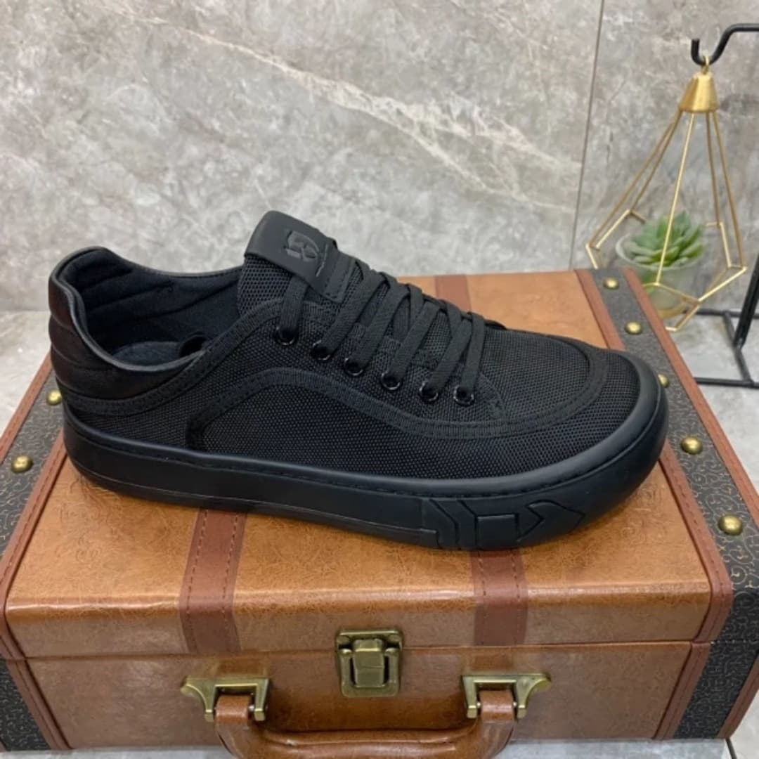Breathable Plimsolls 2024 New Single Mesh Lightweight Soft Sole Soft Upper Thick-Sole Trendy Stain-Resistant Comfortable Casual Sports Shoes