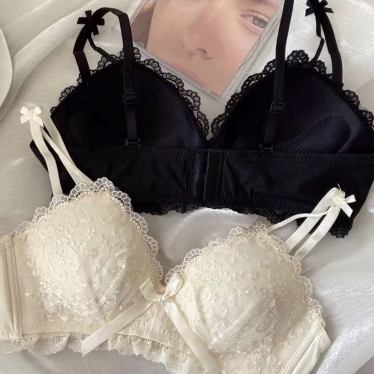 Women's Underwear Summer Hit Cross-Border Anti-Sagging Wireless Side Boob Control Southeast Asia E-commerce Pure Desire Lace Teen Bra
