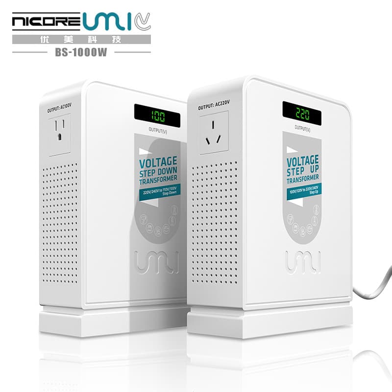 Voltage Converter 220V to 110V / 100V to 220V for Japan, USA, and Taiwan Electrical Power Supply