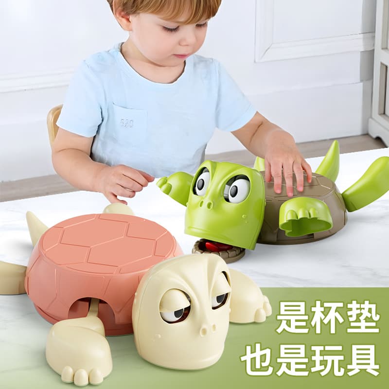 Funny Turtle Coaster Press Turtle Coaster Who Presses My Turtle Stares Creative Funny Desktop Decoration