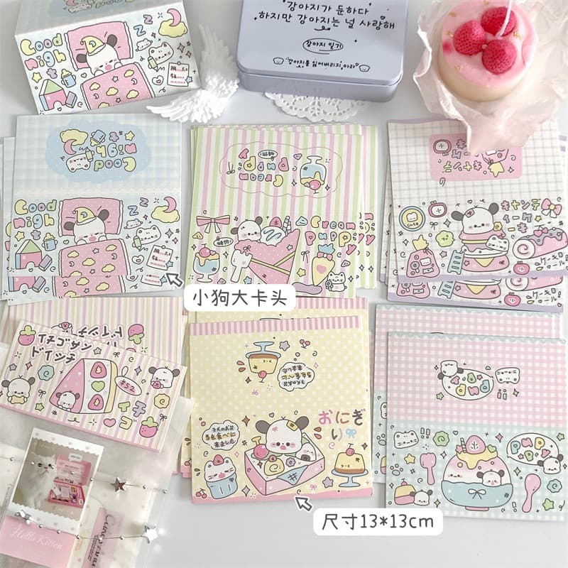 Original Cute Foldable Large Card Header for Idol Photo Cards, Packaging Materials for Fan Gifts, Card Packaging