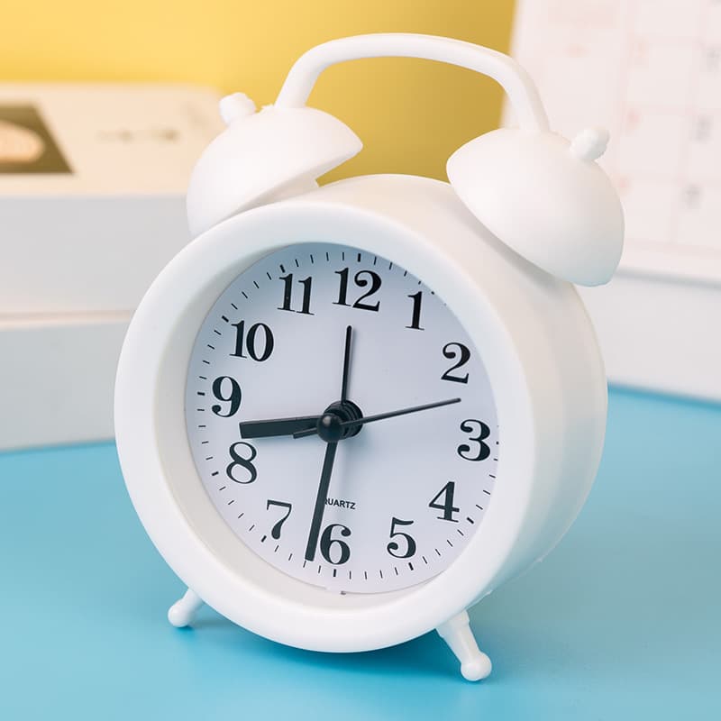 Creative Cartoon Alarm Clock Bedroom Bedside Small Alarm Clock Smart Living Room Plastic Clock Student Decorative Small Desk Clock