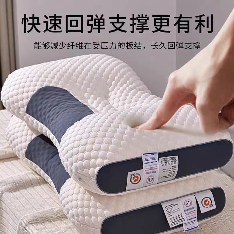 Manufacturer direct washable knitted cotton neck care high-end massage pillow core hotel inn home use adult student