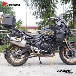 RS Exhaust Silencer Tail Section for Benelli TRK702 Modification Stainless Steel Large Chicken Leg Carbon Fiber Head