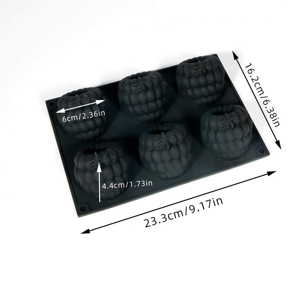 6-Cavity Realistic Fruit Blueberry Silicone Cake Mold 3D Raspberry Mousse Silicone Pudding Mold Baking Dessert Mold