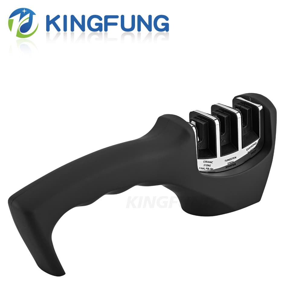 In-stock 016 Square Head 3-stage Quick Sharpening Stone - Multi-functional Home Kitchen Knife Precision Sharpener