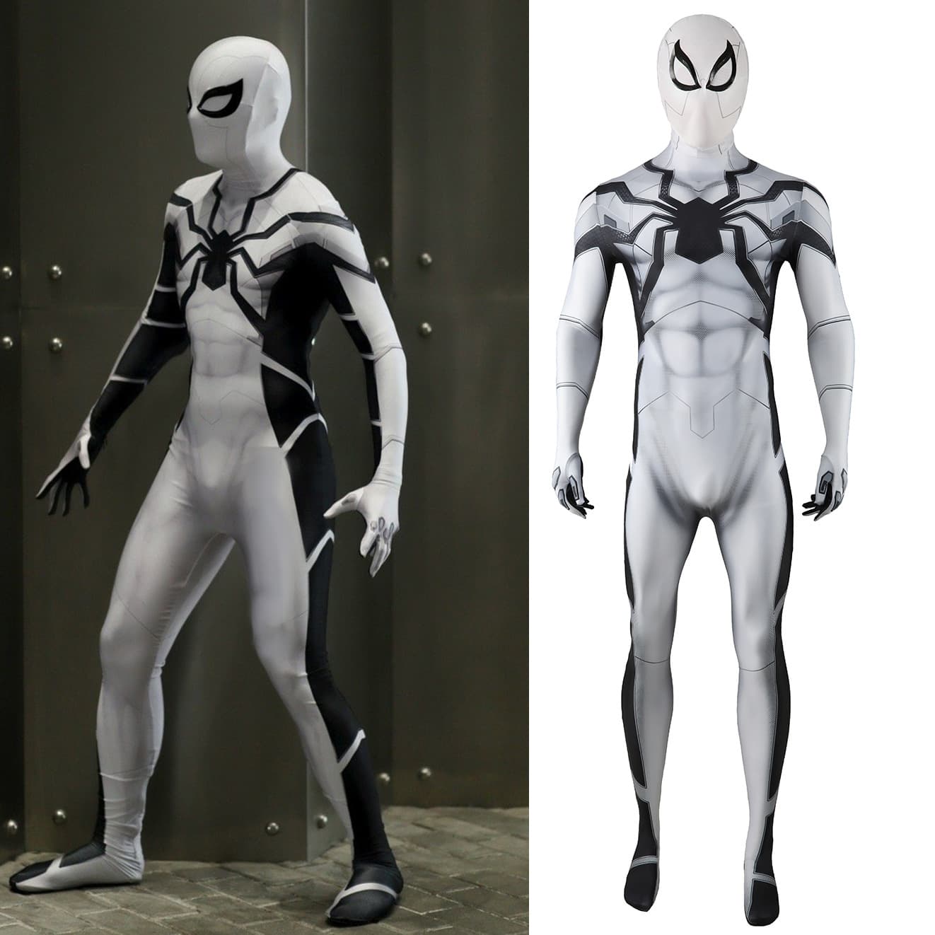 PS4 Future Foundation Spider-Man Jumpsuit Cosplay Halloween Costume Anime Cos Comic-Con Suit