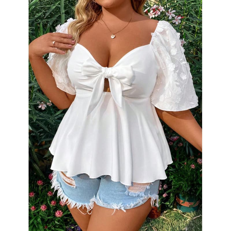 Spot 2024 cross-border European and American Amazon foreign trade V-neck solid color sexy slim casual short-sleeved plus size women's clothing