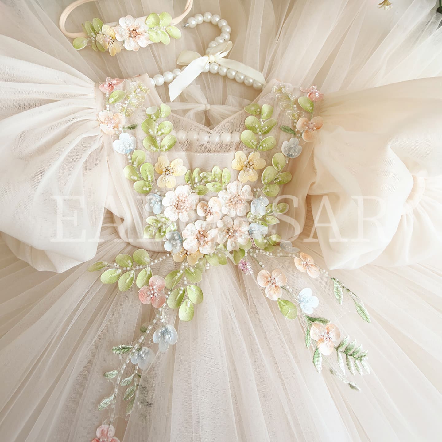 Children's First Birthday Dress 2026 New Birthday Girl Tutu Dress Flower Girl Cross-border Princess Dress Drop Shipping