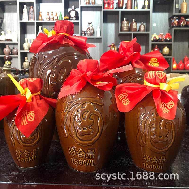 [Dragon and Phoenix Wine Bottle] Manufacturer wholesale Dragon and Phoenix wine jar 1kg-2kg-3kg-5kg 10kg ceramic Dragon and Phoenix wine bottle