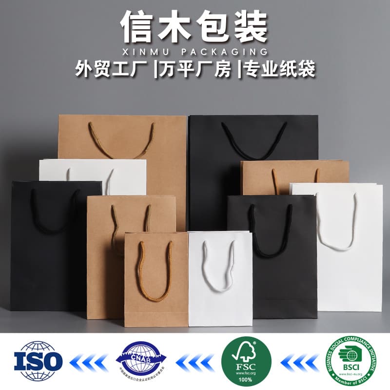 Women's Clothing Paper Bag Portable Printed Logo Design Kraft Paper Bag for Gifts and Packaging from China Mainland