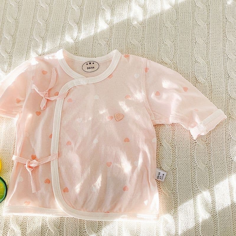 Newborn Baby Summer Soft Cotton Ultra-Thin Sleepwear Monk Suit Top for Air Conditioning