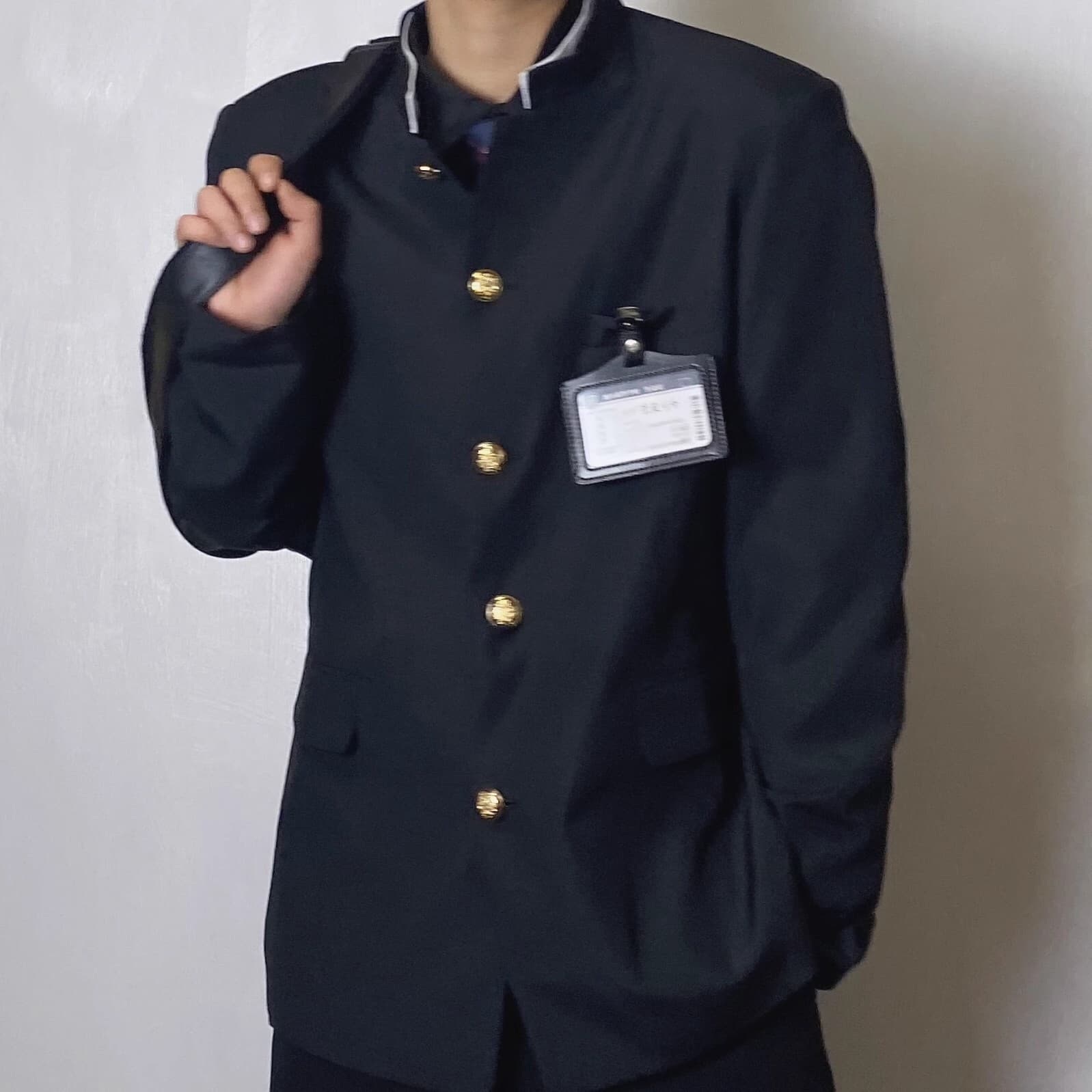 Preppy-style suit jacket for men, trendy brand, stylish design, Zhongshan suit with high-end feel, Japanese retro DK uniform.