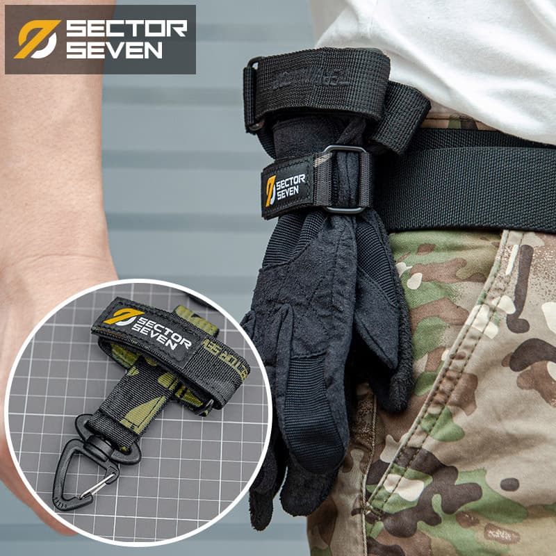 Zone 7 Multifunctional glove buckle military fans outdoor tactical gloves climbing rope storage anti-lost hook buckle