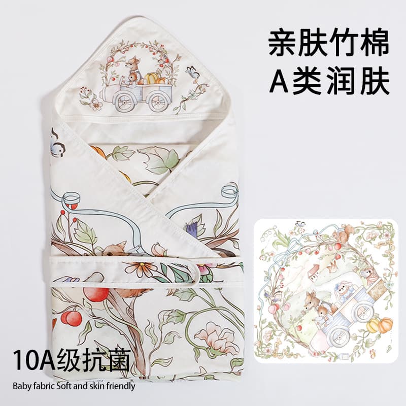 Newborn Swaddle Blanket Baby Bamboo Cotton Summer Lightweight Infant Swaddle Wrap A-Grade Summer Air Conditioning Blanket