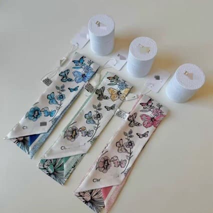 Di Gift Scarf Headband with Small Ribbon, Box + Carry Bag, Three Colors Multi-functional for Gifting or Personal Use
