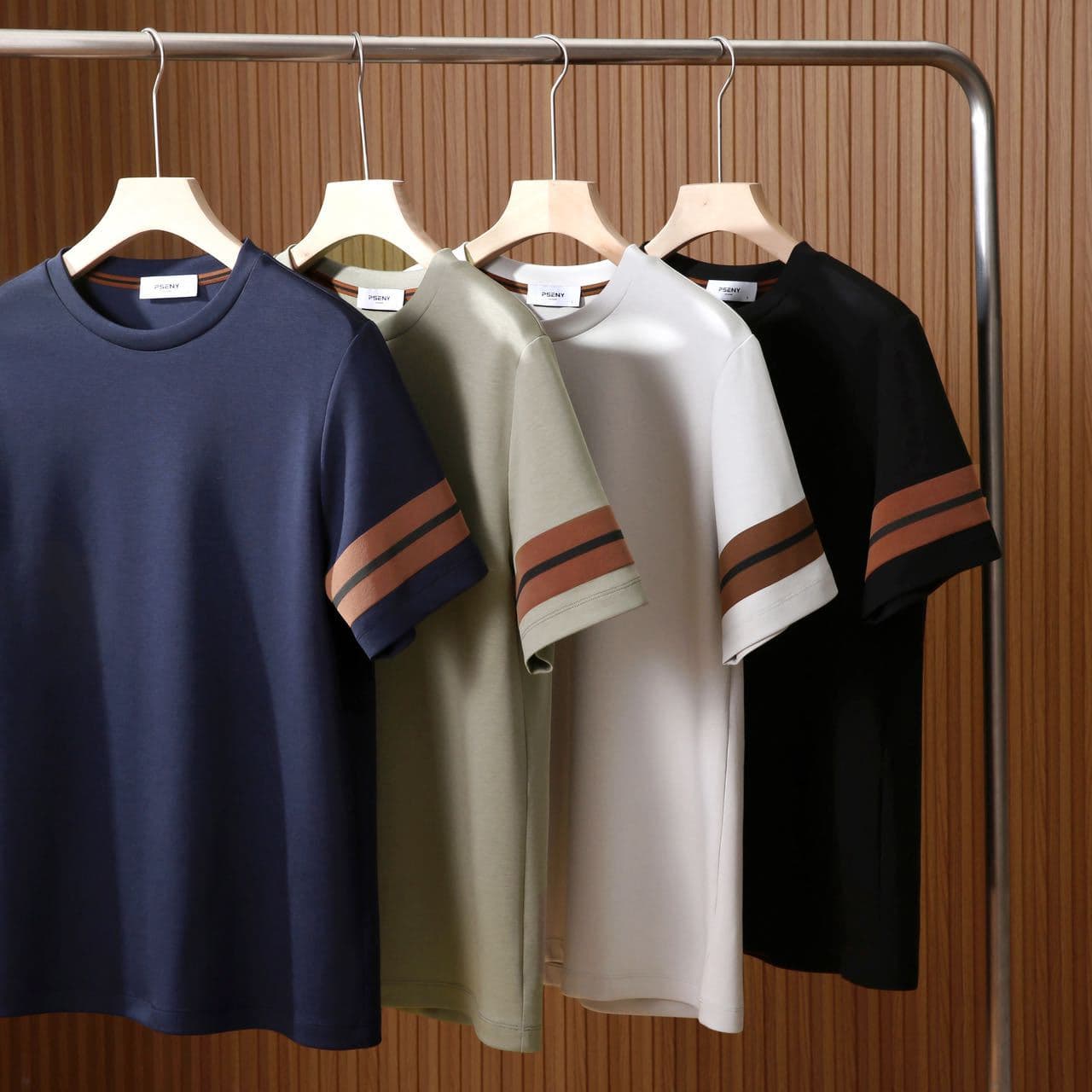 Liquid Ammonia Air Layer Fabric! Light Luxury Series! Superfine Putty Gas! Men's Summer Round Neck Short Sleeve T-Shirt
