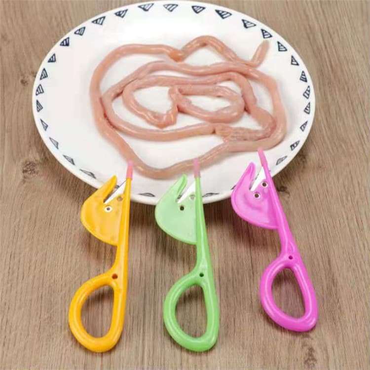 Stainless steel thickened poultry intestine scissors, eel/small fish cavity opener