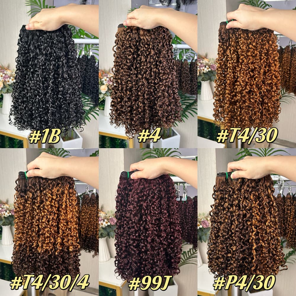 SDD Pixie Curly Bundles Kinky Curly Hair Extensions Real Human Hair Weft