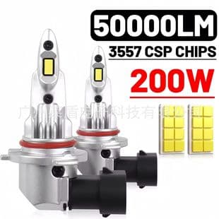 Cross-Border Hot Selling A52 Car LED Headlight 1:1 Direct Plug H7 H4 H11 9005 Replacement Bulb No-Install Modification Headlight