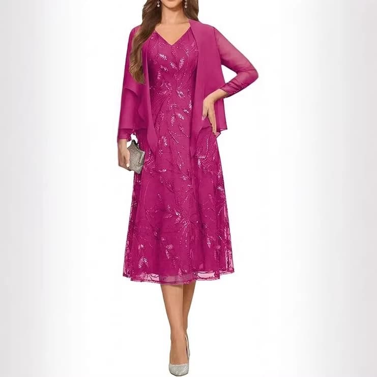 AliExpress Cross-border Women's Dress 2026 New European and American Party Casual Elegant Evening Gown Mesh Skirt