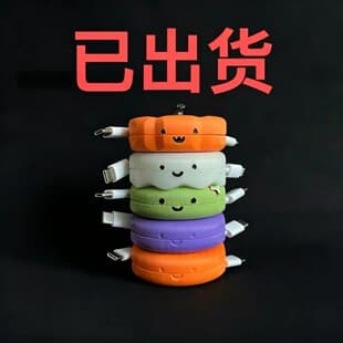 Retractable Cable Winder Weird Pebble Series Retractable Data Cable Storage Box