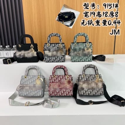2025 New Lady Dior Bag Light Luxury Jacquard Women's Bag Shoulder Underarm High-Quality Texture Crossbody Handbag Trendy
