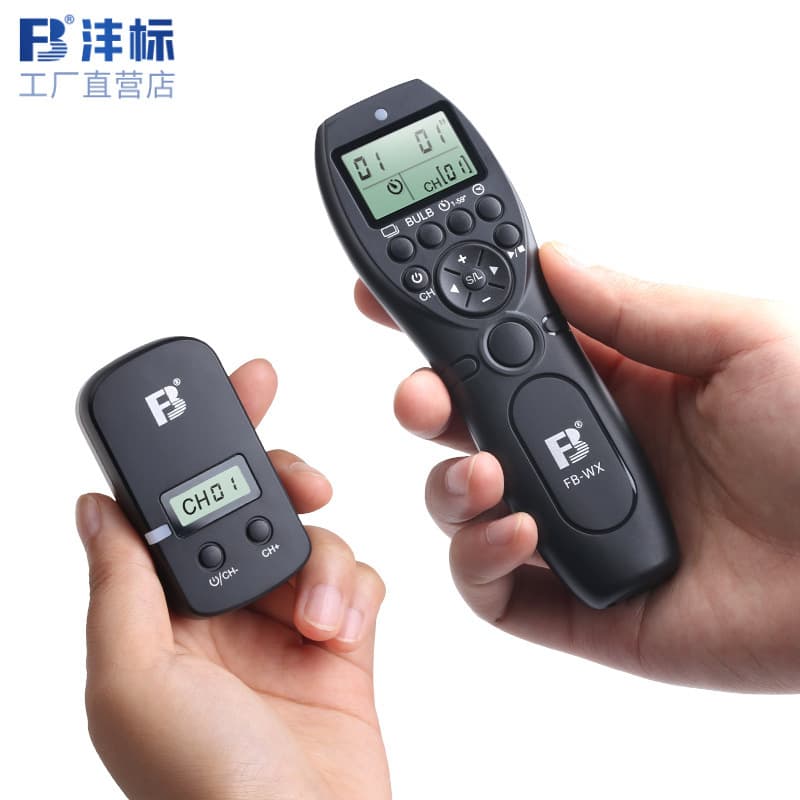Fenbiao FB-WX wireless shutter release compatible with Sony, Canon, Nikon, Fujifilm DSLR cameras for time-lapse photography