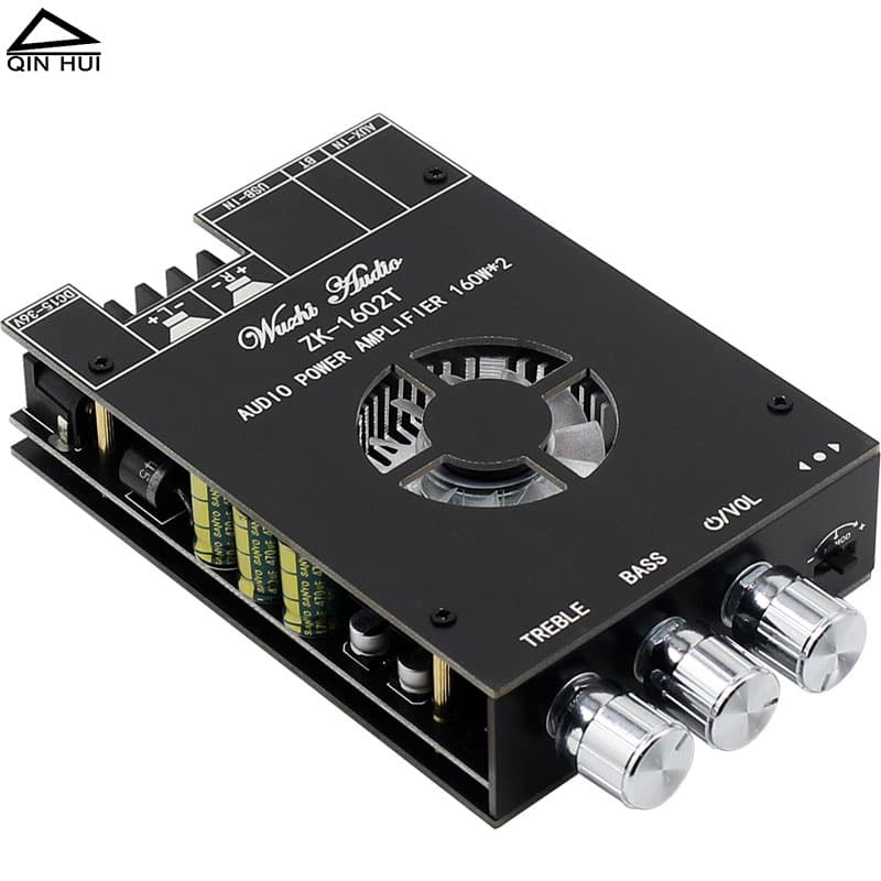 DIY Bass and Treble Adjustment Board 2*160W High Power Stereo Bluetooth 5.0 Speaker Box Digital Amplifier Board HIFI