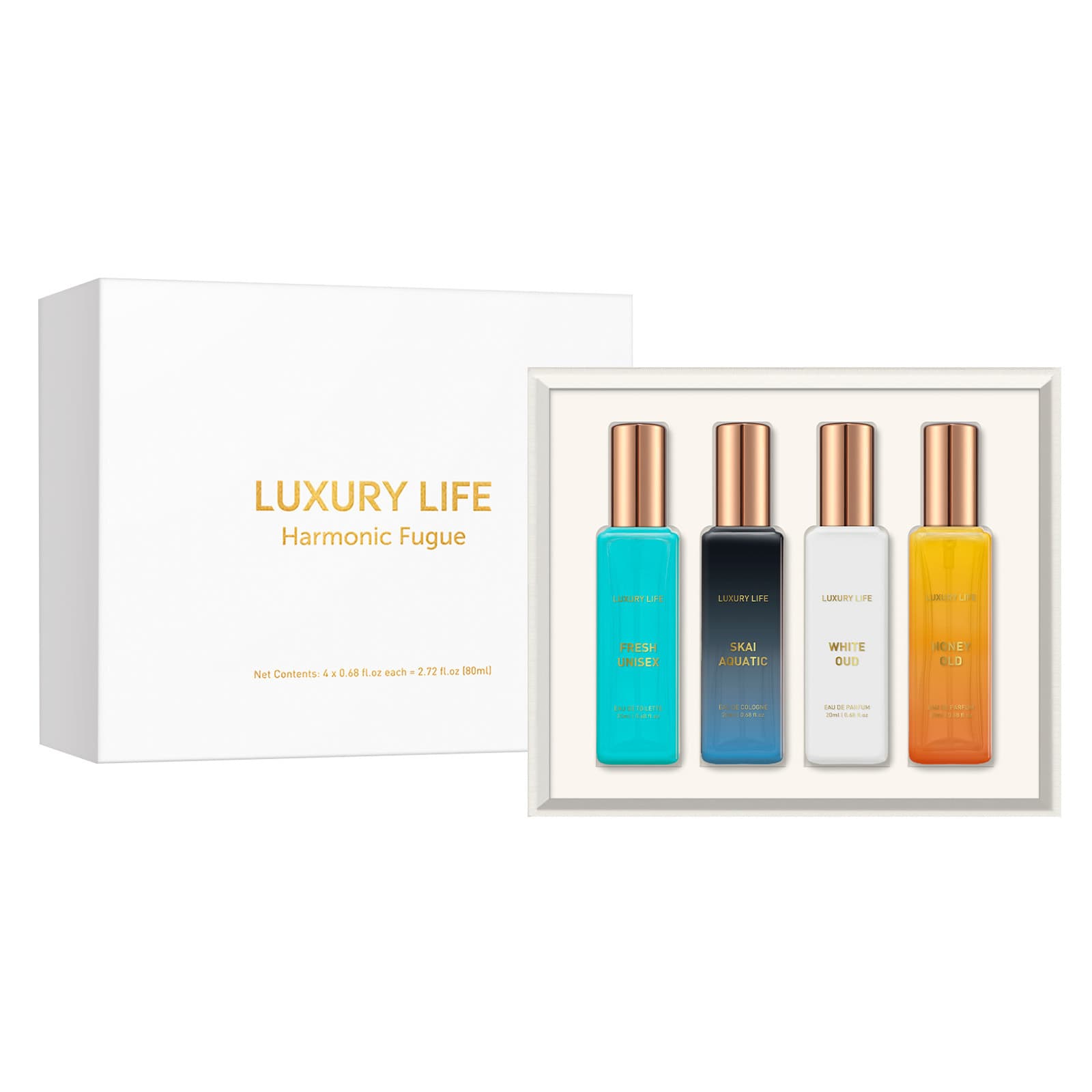 Cross-border Luxury Perfume Gift Set 4-Pack, Fragrance Gift for Men and Women, Perfume Spray, Beauty and Personal Care