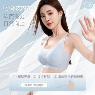 Ultra-Thin Ice Silk Seamless Bra for Women, Wire-Free Push-Up, Side Coverage, Anti-Sag, Sports Back Design, Plus Size Bra