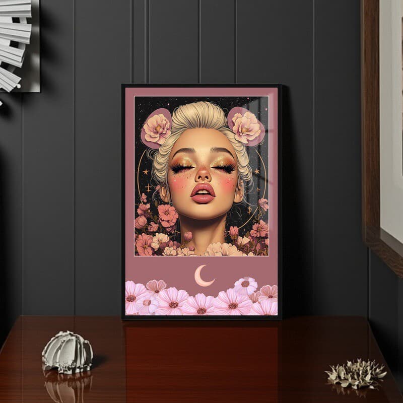 2025 New Luxury Trendy Playful Decor Painting Bedroom Bedhead Cream Style Cartoon Cute Anime Hanging Art Birthday Gift