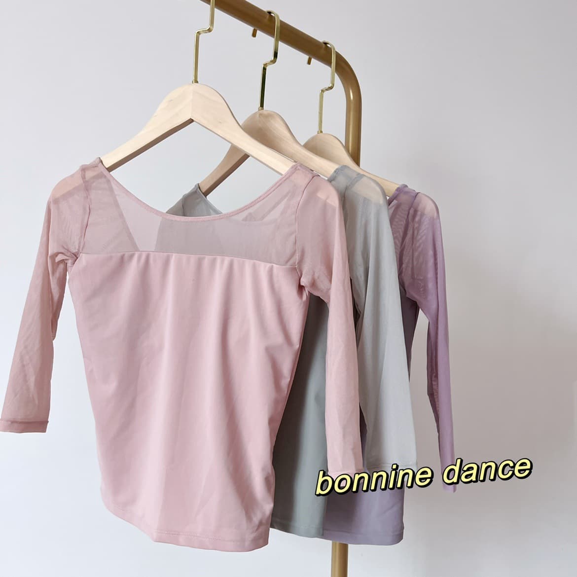 Women's Long Sleeve Mesh Dance Top Classical Dance Costume Ballet Practice Wear Chinese Dance Clothing
