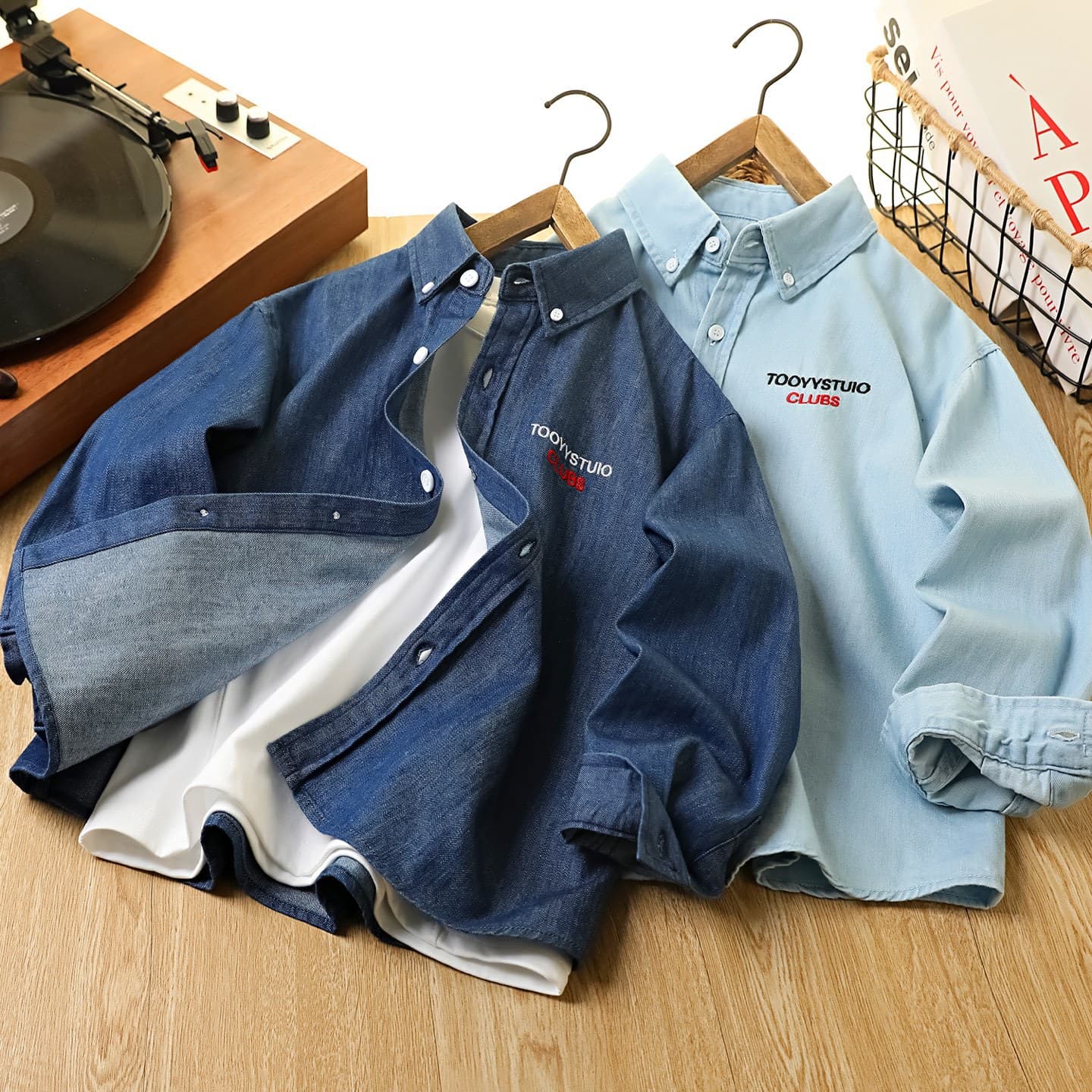 2026 Spring Washed Denim Shirt Youth Spring New Soft Stylish Versatile Denim Shirt Top