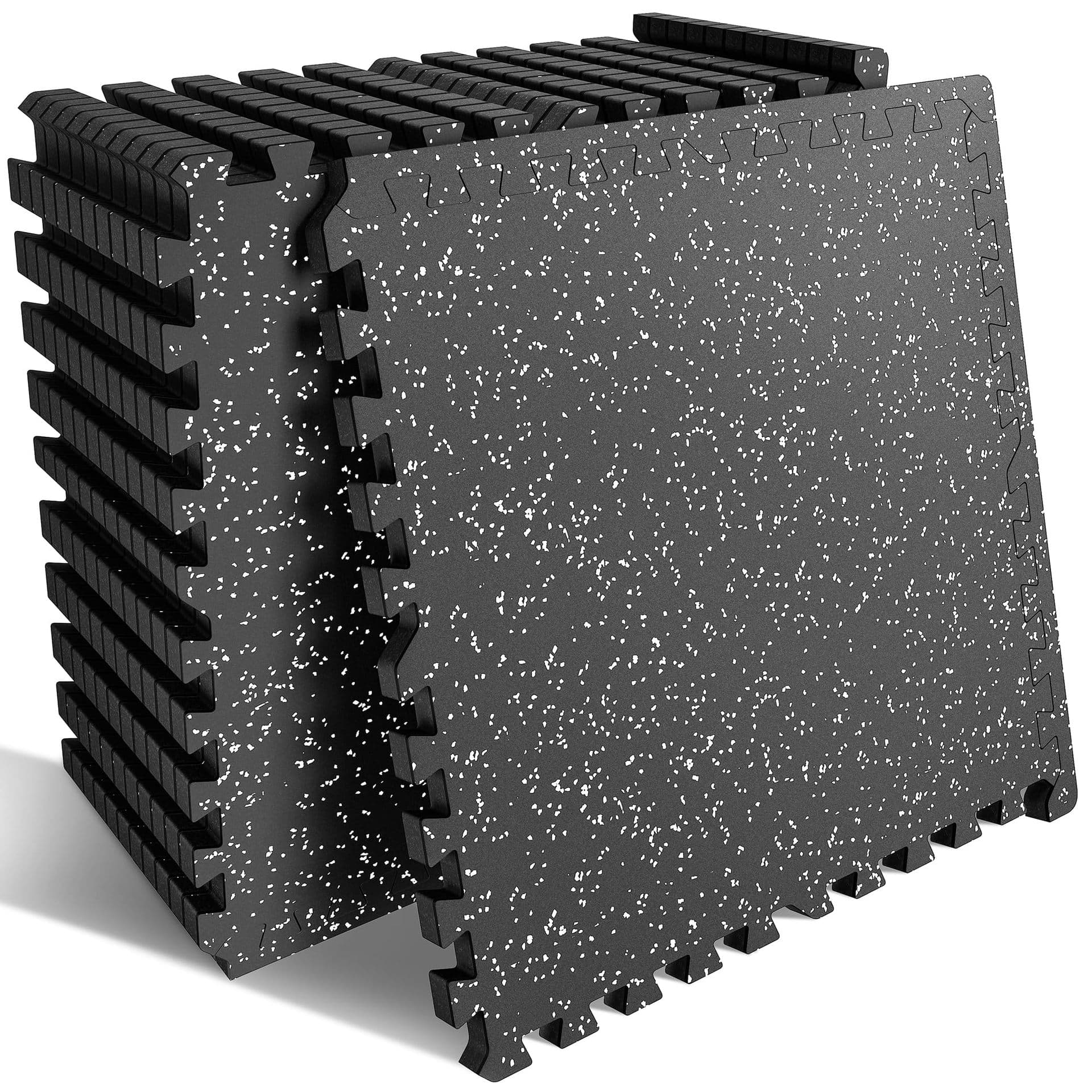 Gym Rubber Floor Mat, Anti-Slip, Shock-Absorbing, Noise-Reducing Equipment Mat for Dumbbells and Barbells