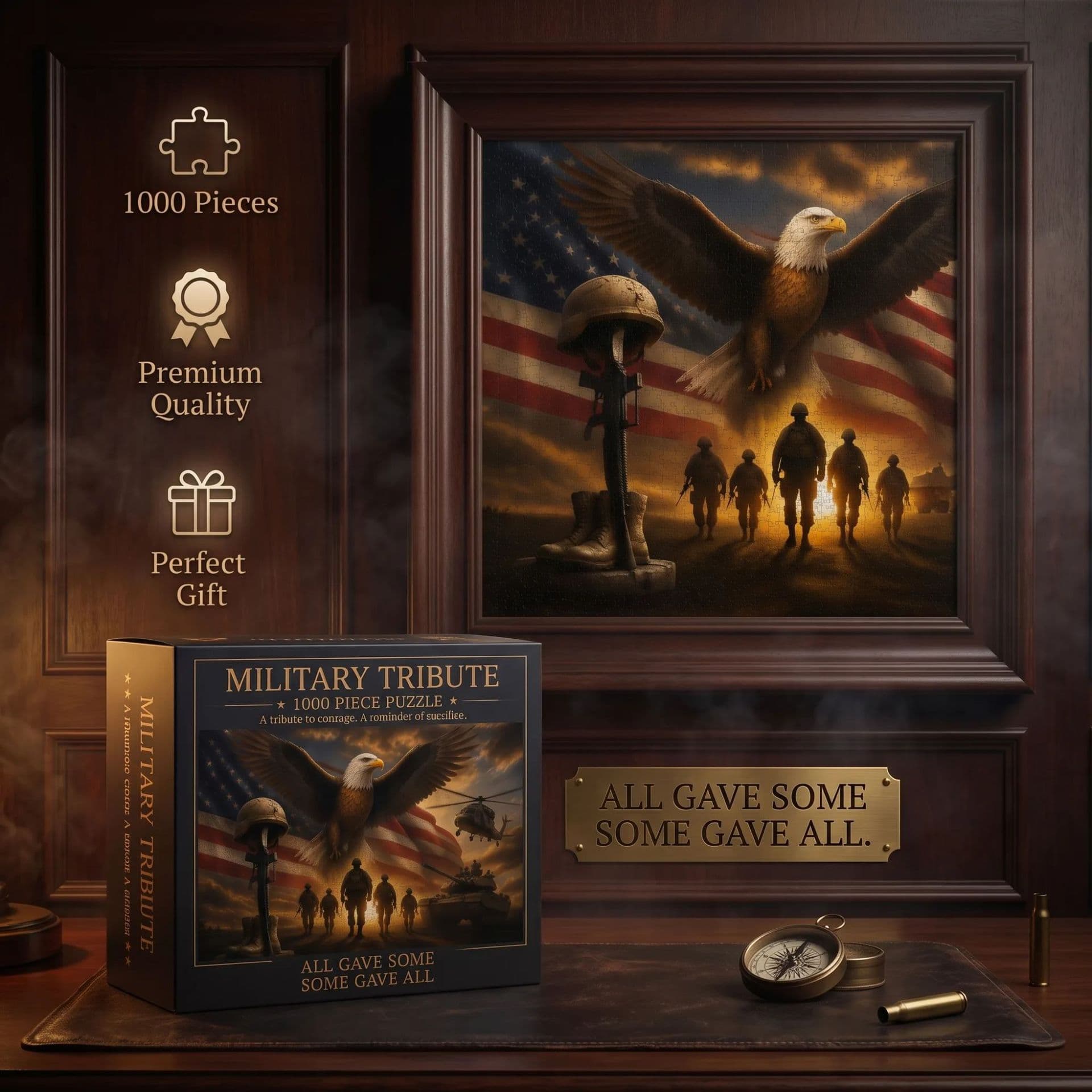 Military Tribute 1000-Piece Jigsaw Puzzle