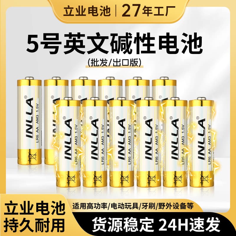 Cross-border High Quality Liye Battery AA Alkaline Battery for Remote Control Electric Toys 5th Alkaline Battery Wholesale