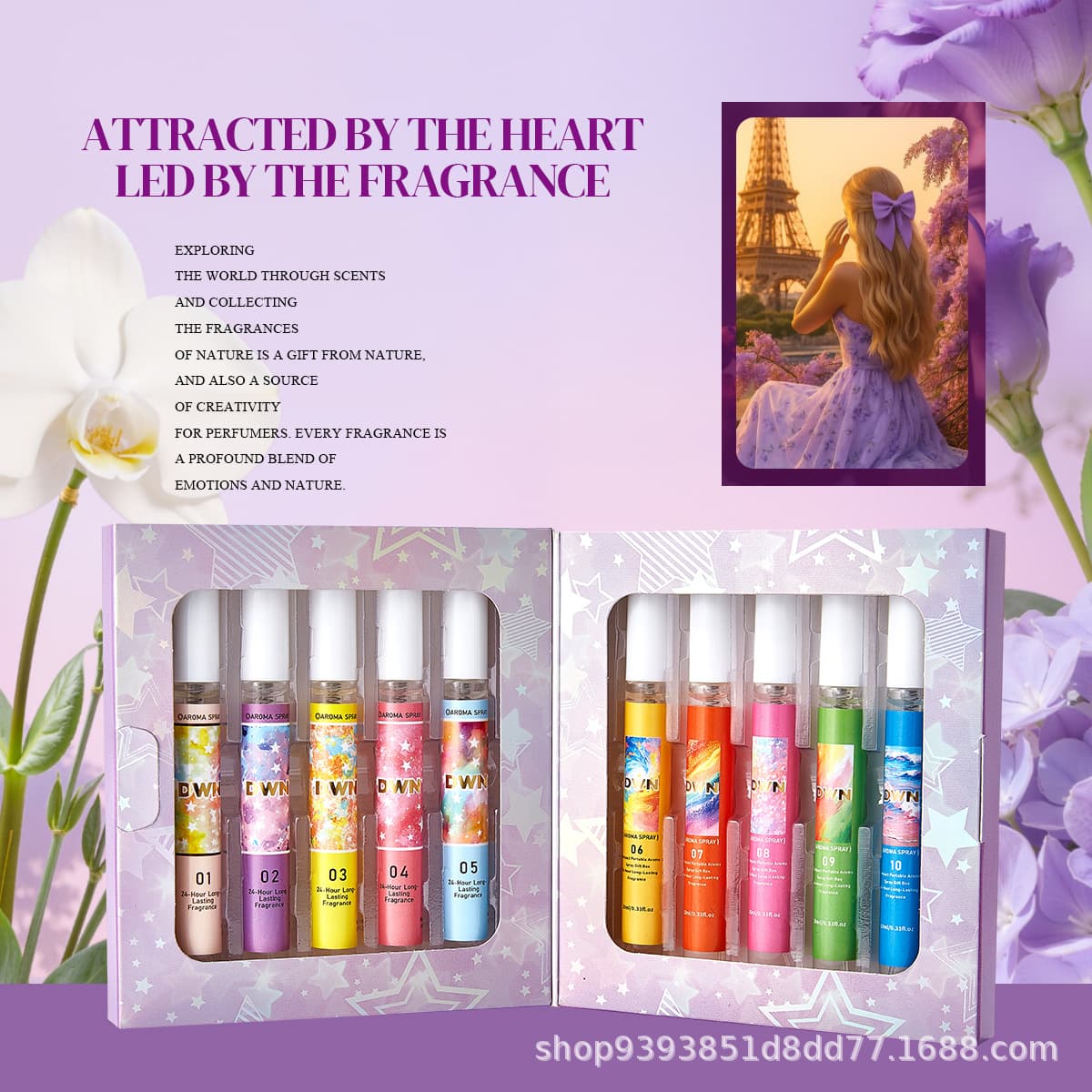 Cross-Border Popular Victoria's Secret Perfume Sample Book Set, Alcohol-Free Fragrance, Long-Lasting Scent, Unisex Perfume