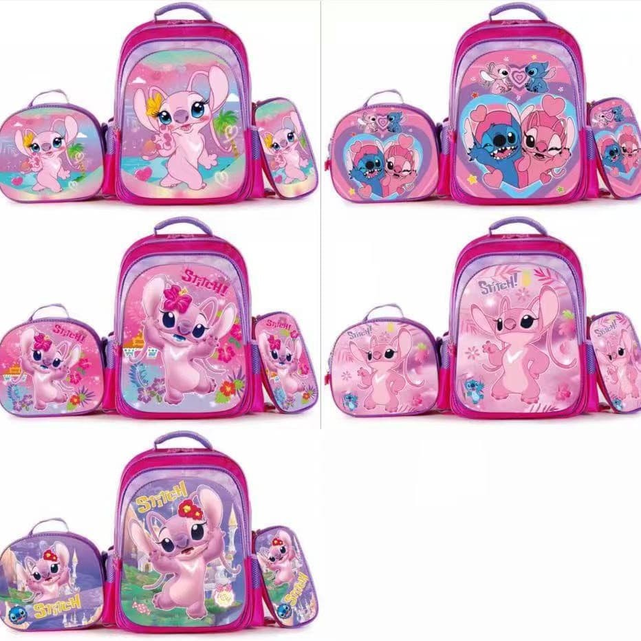 Spine-Protecting Primary School Student 16-Inch 3-Piece Trolley Backpack, Detachable Backpack for Grades 3-6