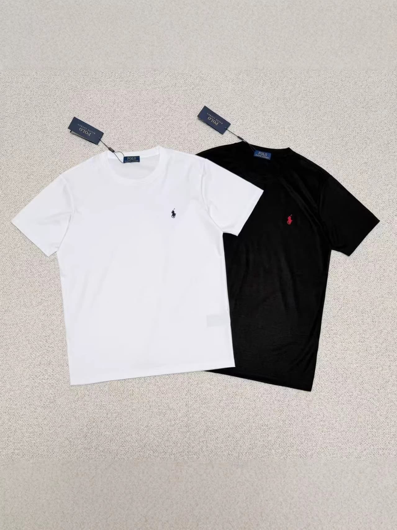 RL Ralph Lauren High Quality / Original Classic Pony Embroidery Logo Crew Neck Short Sleeve Casual T-Shirt for Men and Women New Style