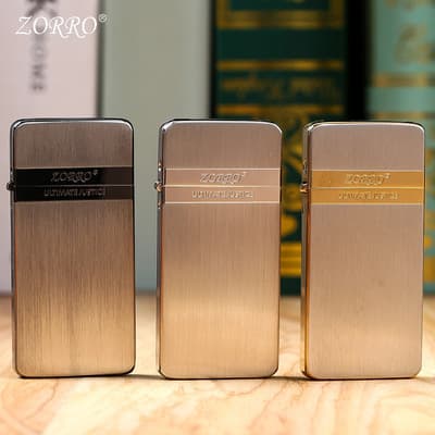 Douyin's same Zorro ZC5 summer ultra-thin kerosene lighter is easy to carry and has personalized laser engraving