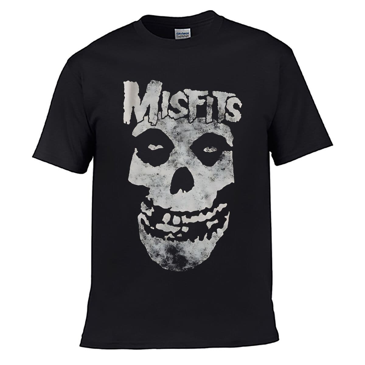 Misfits Skull Grunge Logo Short-Sleeved T-Shirt