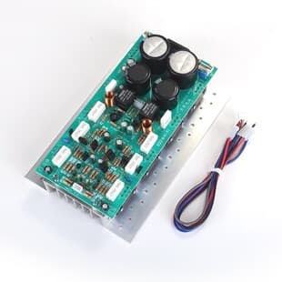 High Power 400W+400W Stereo Amplifier Board 2SA1943/C5200 Dual AC24-36V with Heatsink